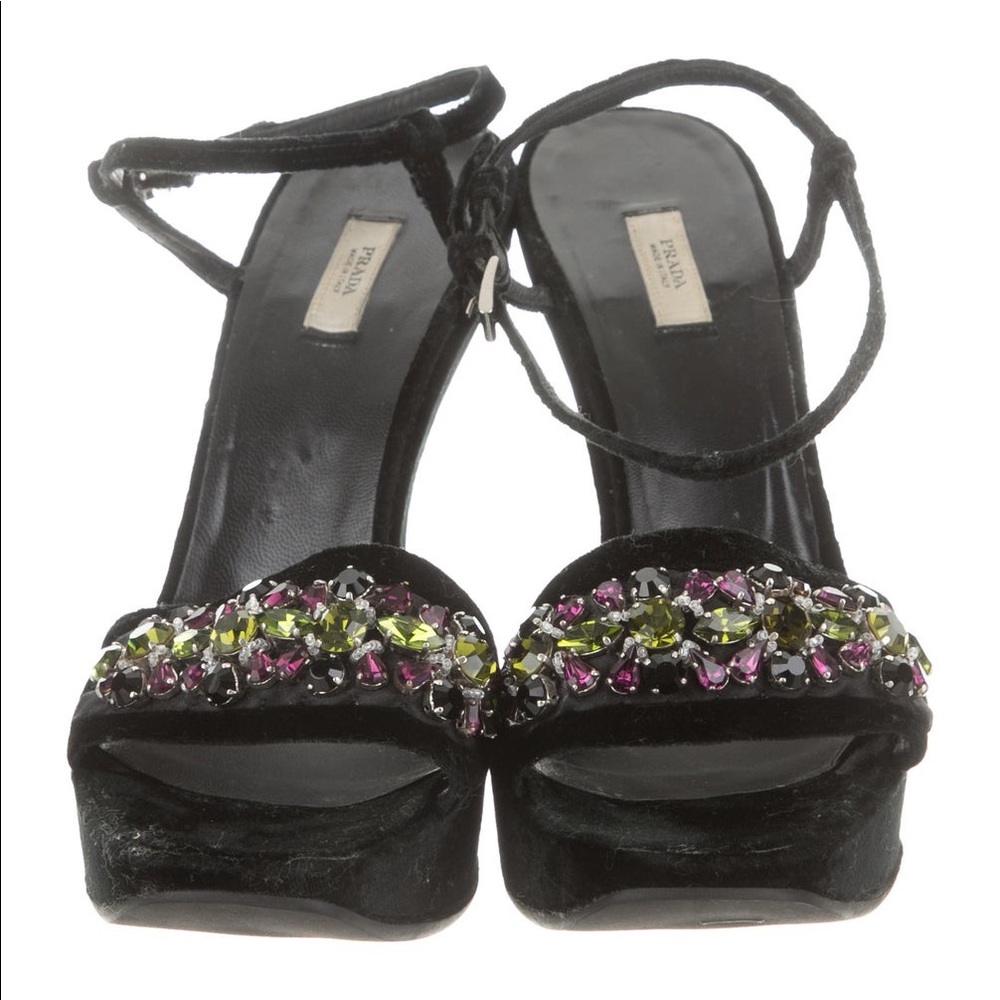 PRADA WeDGE SANDALS - Picture 2 of 4